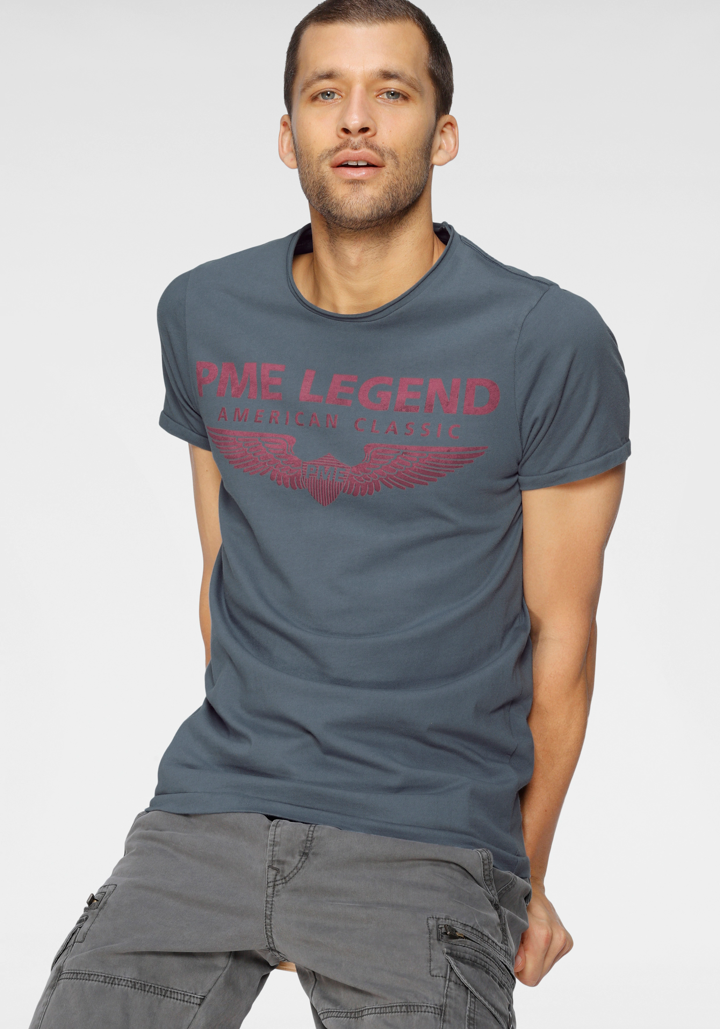 PME LEGEND Rundhalsshirt, mit Logoprint günstig online kaufen