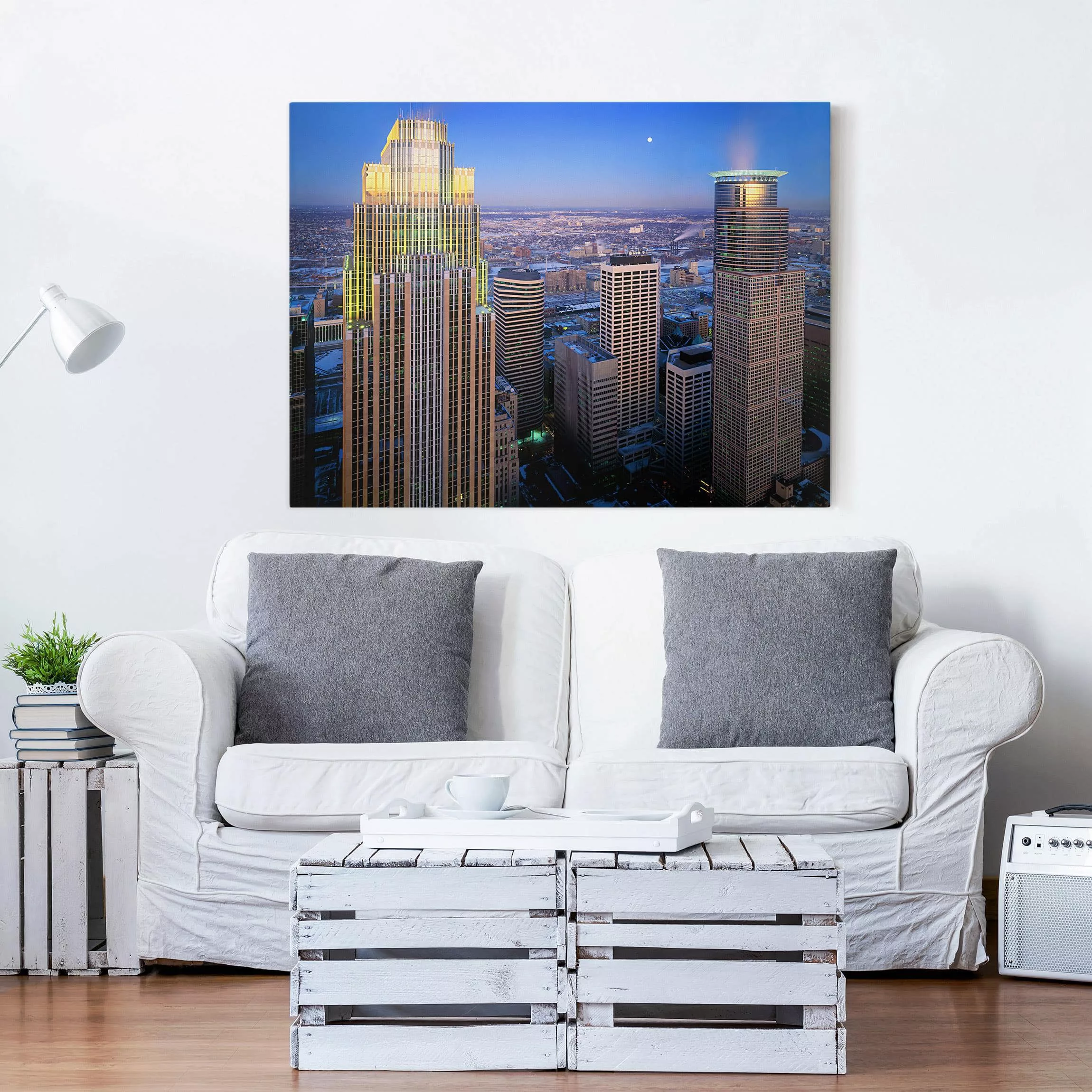 Leinwandbild Architektur & Skyline - Querformat Minneapolis günstig online kaufen