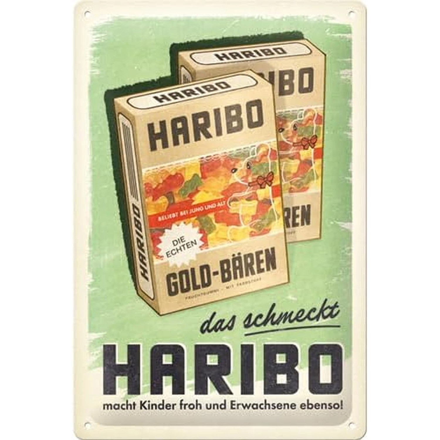 Nostalgic-Art Blechschild 20 x 30cm - HARIBO - Packung ... das schmeckt günstig online kaufen