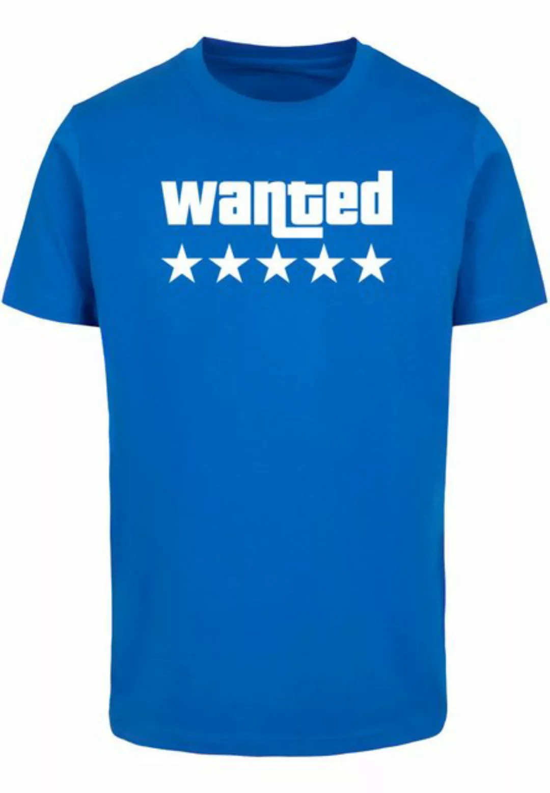 Merchcode T-Shirt Merchcode Herren Wanted T-Shirt Round Neck (1-tlg) günstig online kaufen