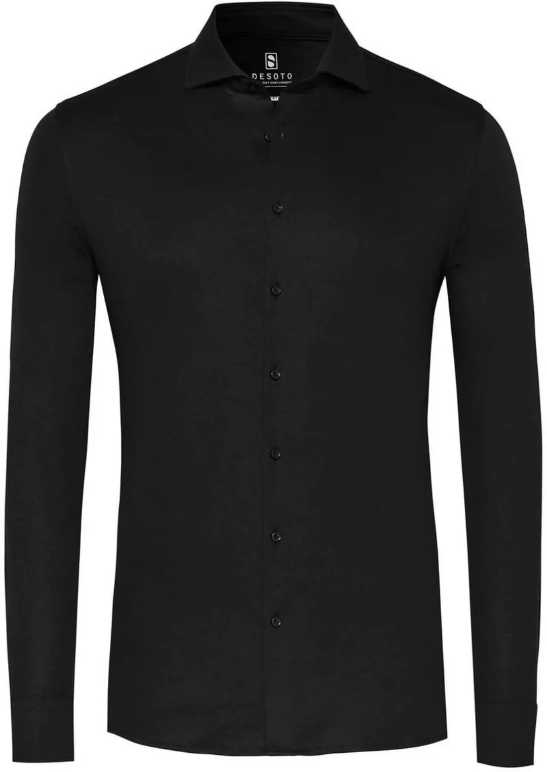 DESOTO Essential Hemd Hai Jersey Schwarz - Größe 47 günstig online kaufen