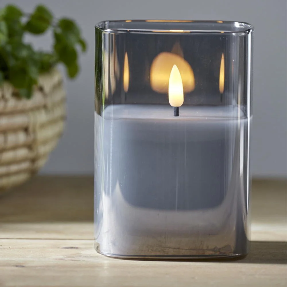 LED Kerze Flamme in Grau 0,06W günstig online kaufen