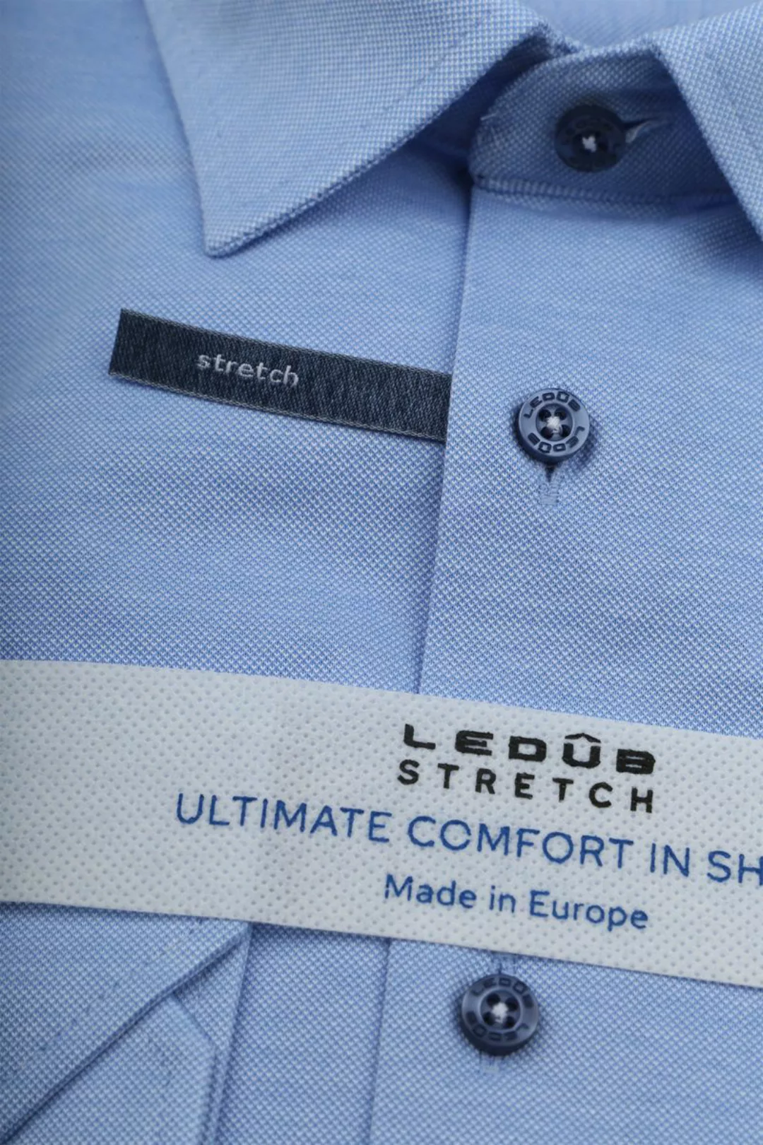 Ledub Tricot Hemd Blau - Größe 48 günstig online kaufen