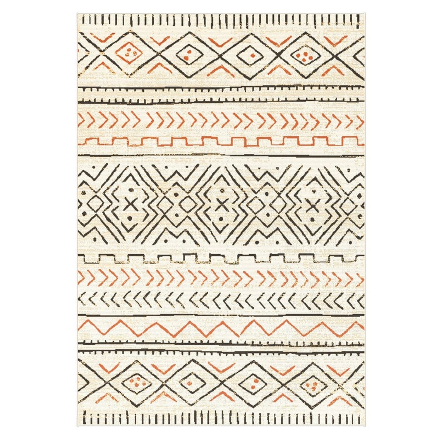 KARAT Outdoorteppich Aztec Gemütlicher Außenteppich Gelb 200 x 290 cm günstig online kaufen