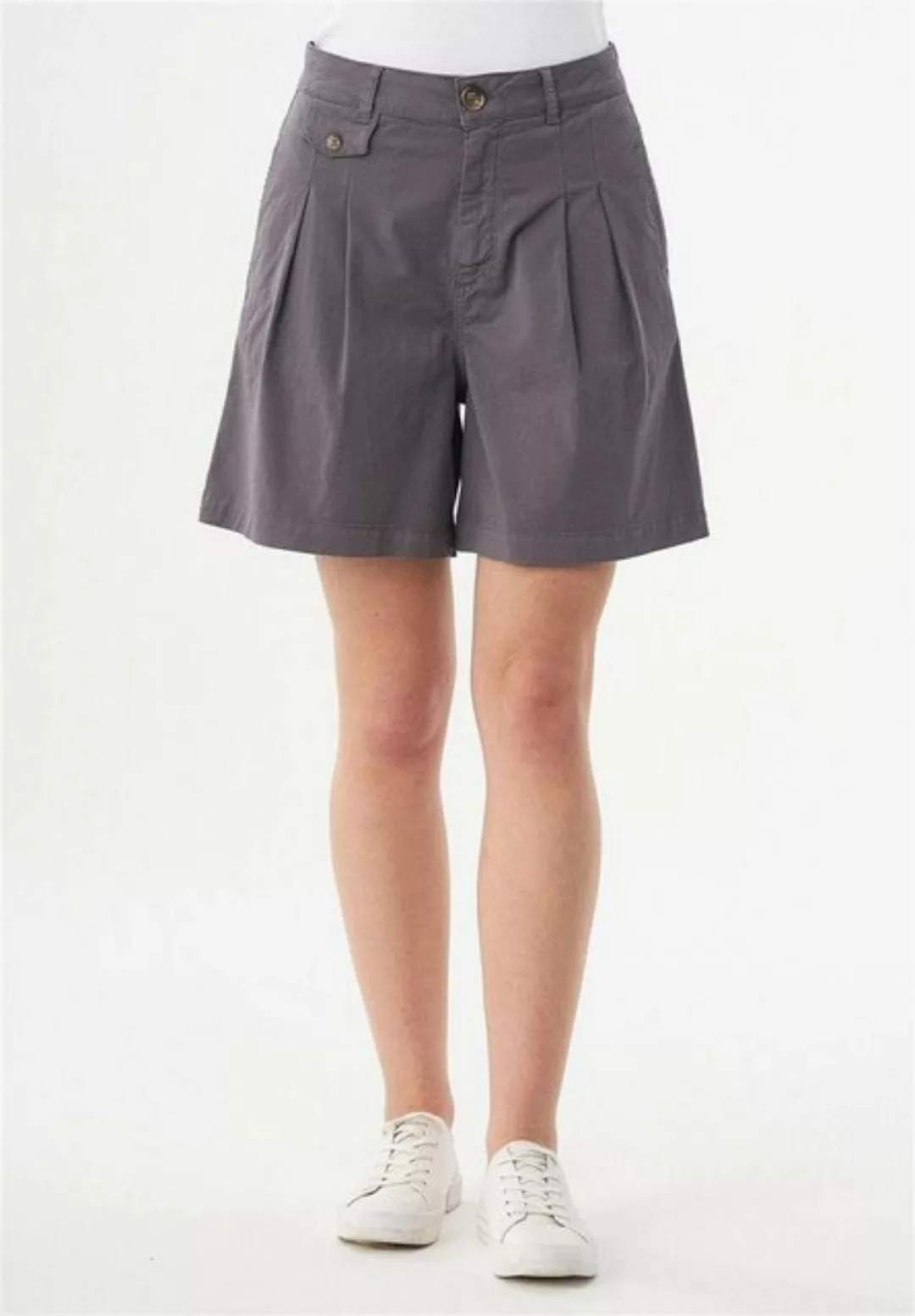 ORGANICATION Shorts Women's Garment Dyed Shorts in Shadow günstig online kaufen