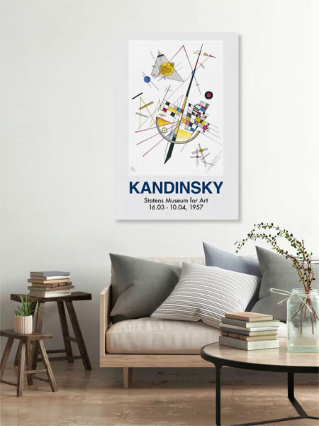 Poster / Leinwandbild - Kandinsky Ausstellungsposter günstig online kaufen