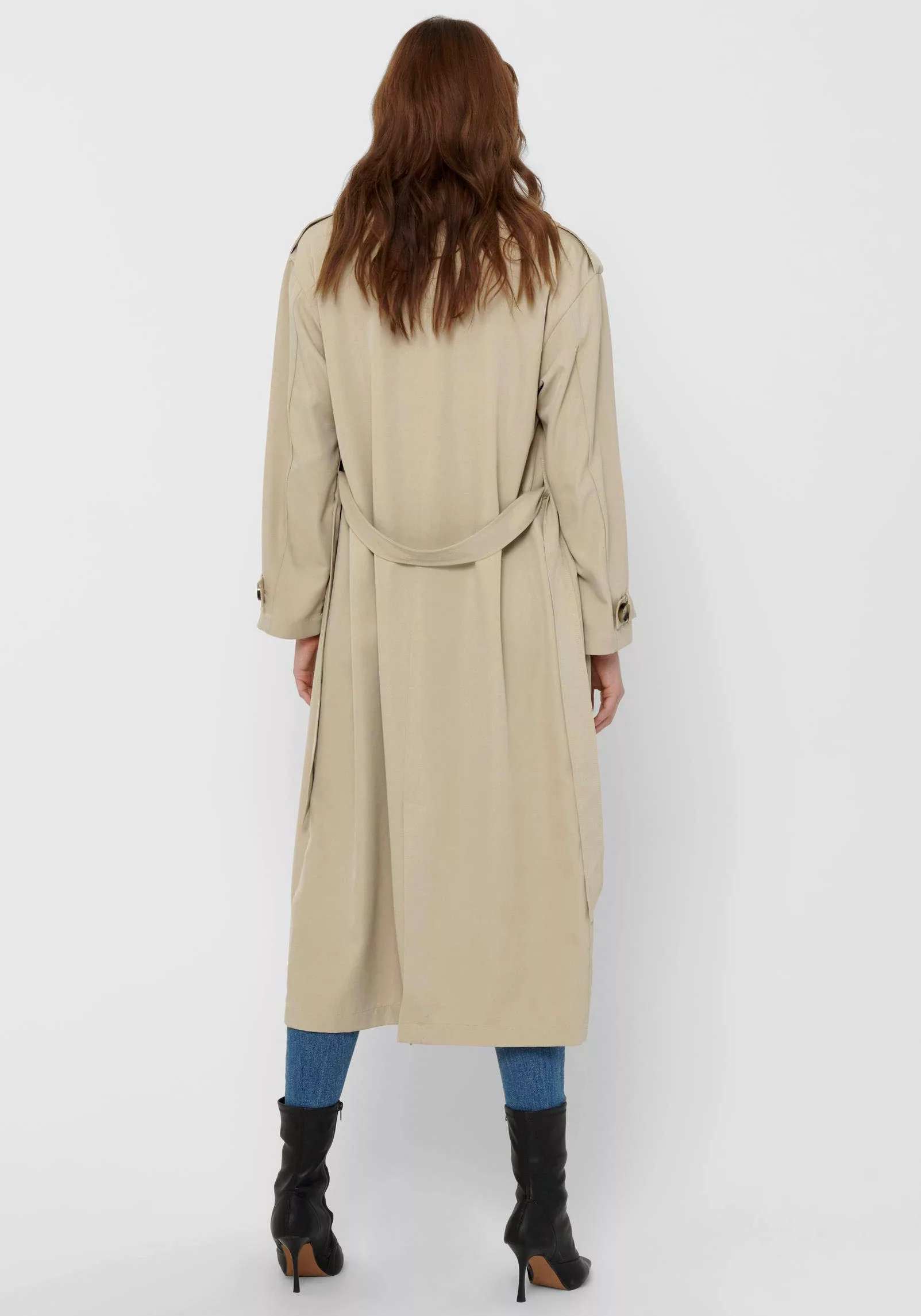 ONLY Trenchcoat ONLLINE X-LONG TRENCHCOAT OTW NOOS mit Bindegürtel an der T günstig online kaufen