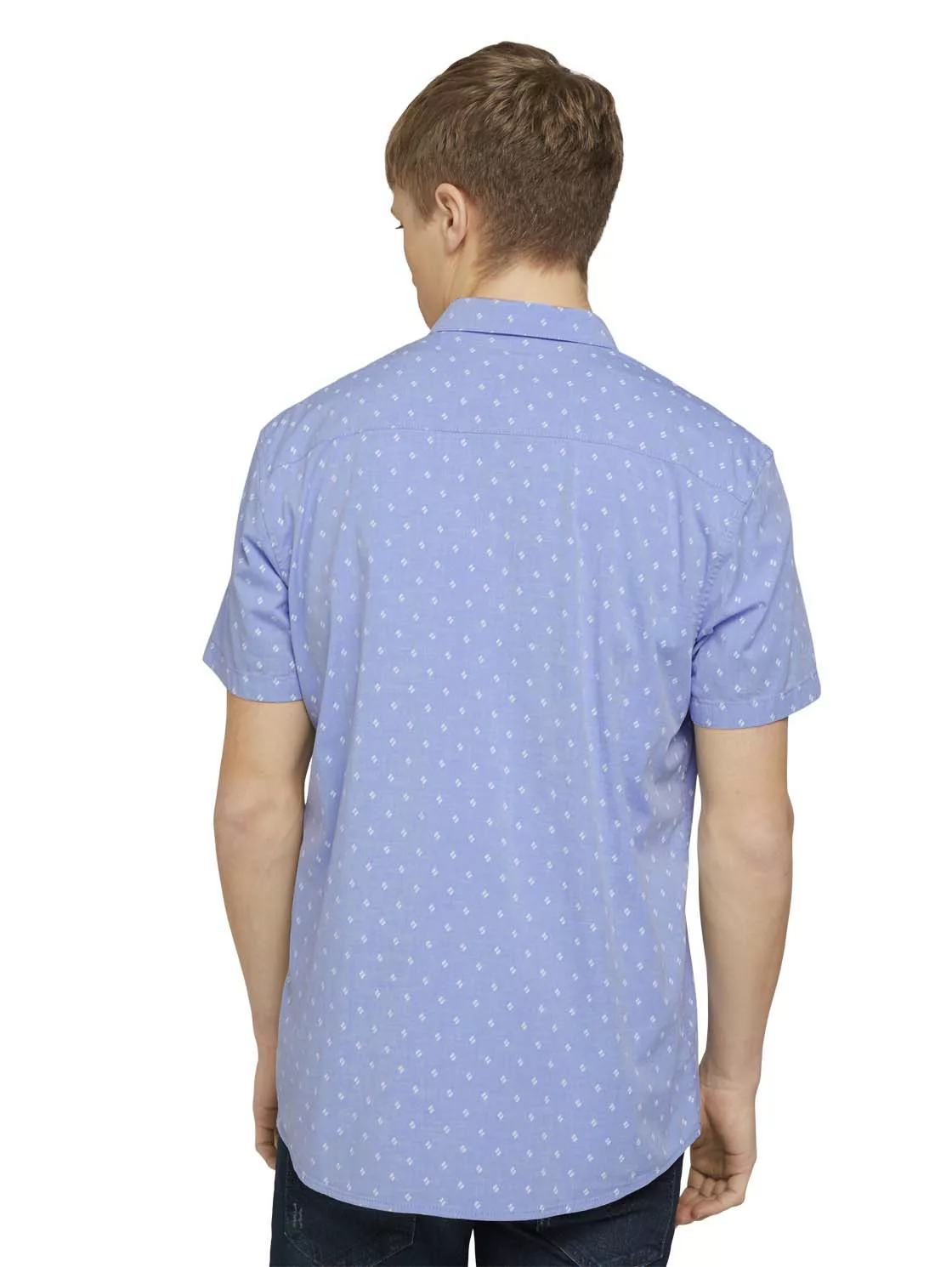 Tom Tailor Denim Herren Kurzarm Hemd Patterned Stretch günstig online kaufen