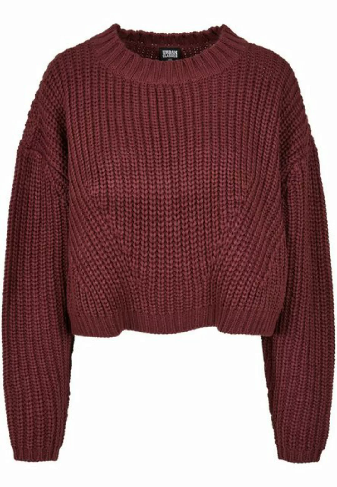 URBAN CLASSICS Strickpullover TB2359 - Ladies Wide Oversize Sweater cherry günstig online kaufen