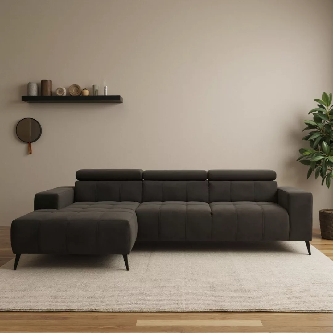 DOMO collection Ecksofa "Trento L-Form, mit Kufenfuß oder Einzelfuß", wahlw günstig online kaufen