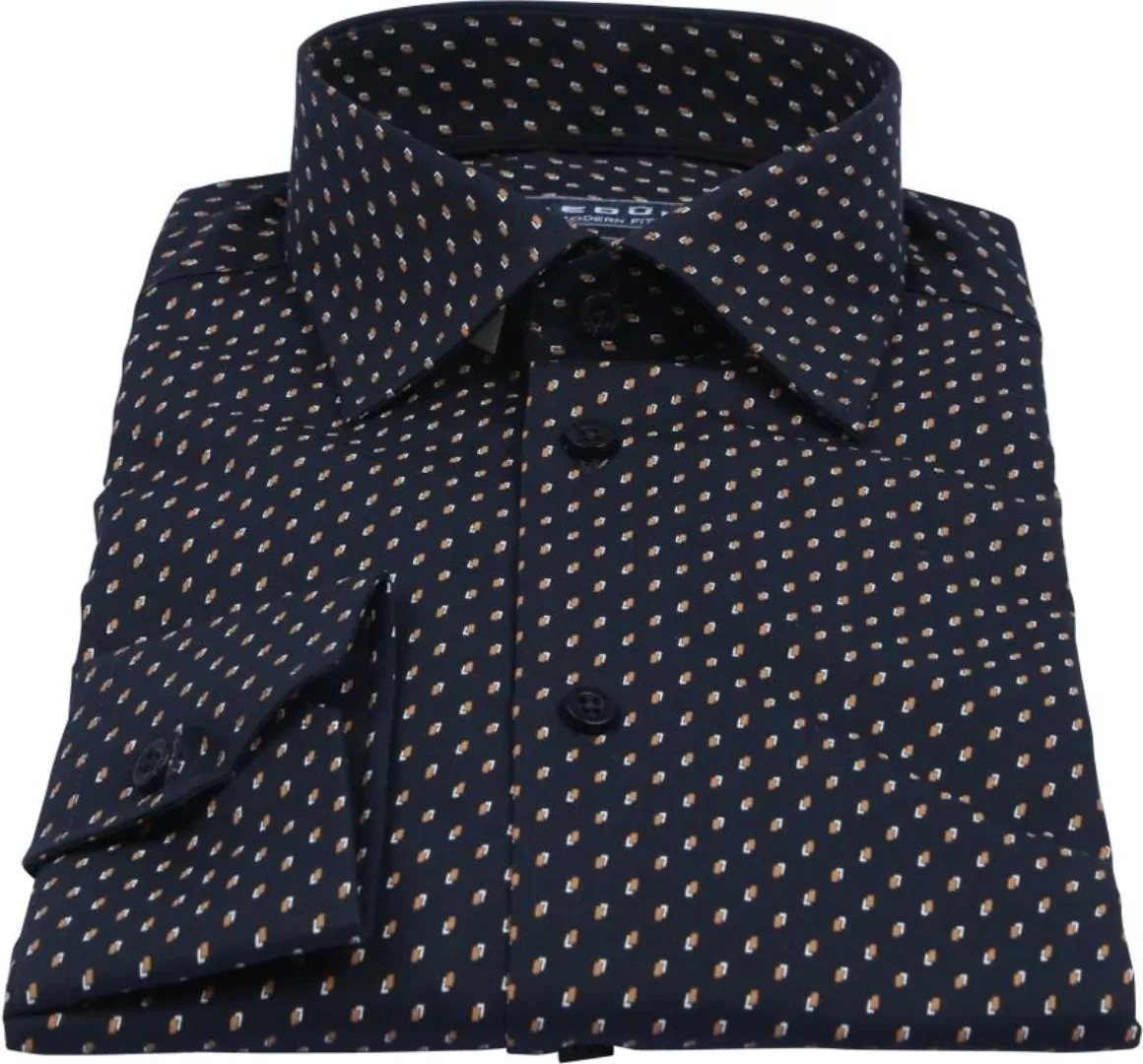 Ledub Shirt Druck Dunkelblau - Größe 39 günstig online kaufen