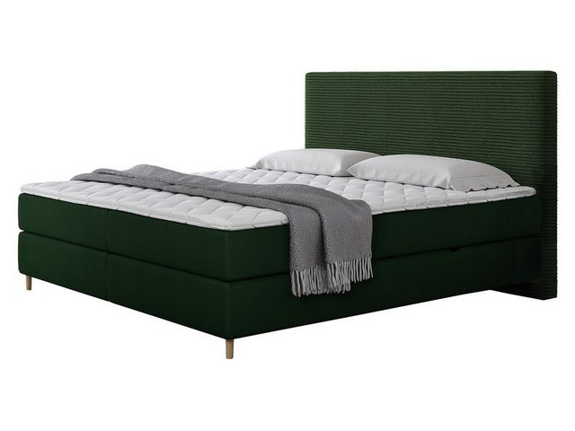 MIRJAN24 Boxspringbett Laro Cord (mit zwei Bettkästen), Holzfüße, Bonellfed günstig online kaufen