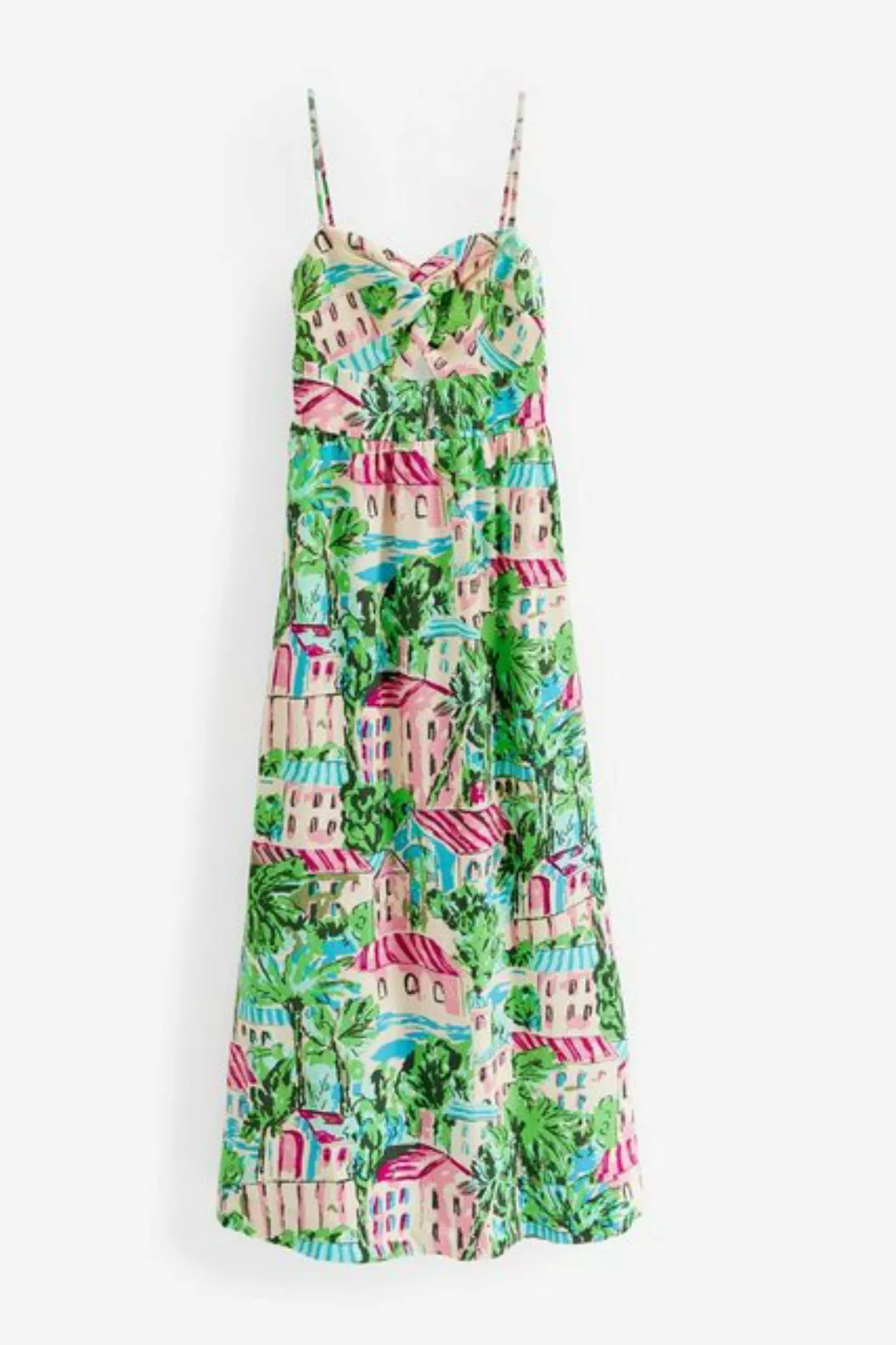 Next Sommerkleid Maxikleid mit Zierknoten vorne (1-tlg) günstig online kaufen