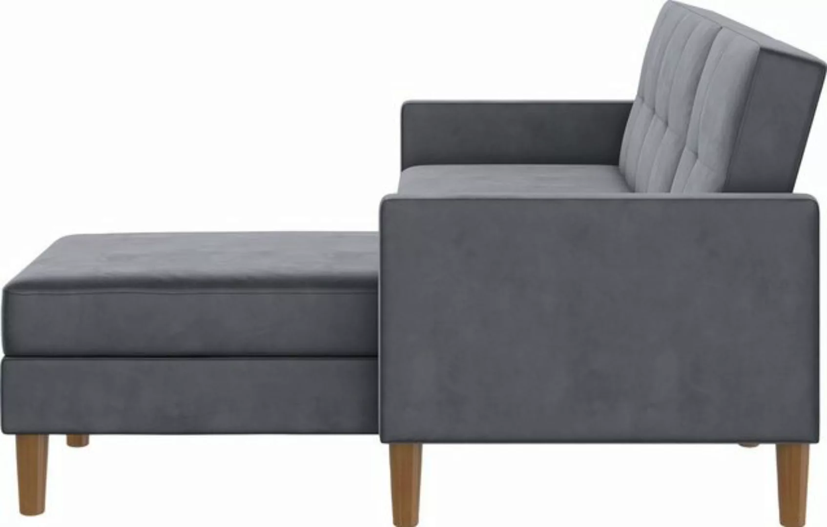 Dorel Home Ecksofa Lilly, L-Form, mit Bett-Funktion, Recamiere beidseitig m günstig online kaufen