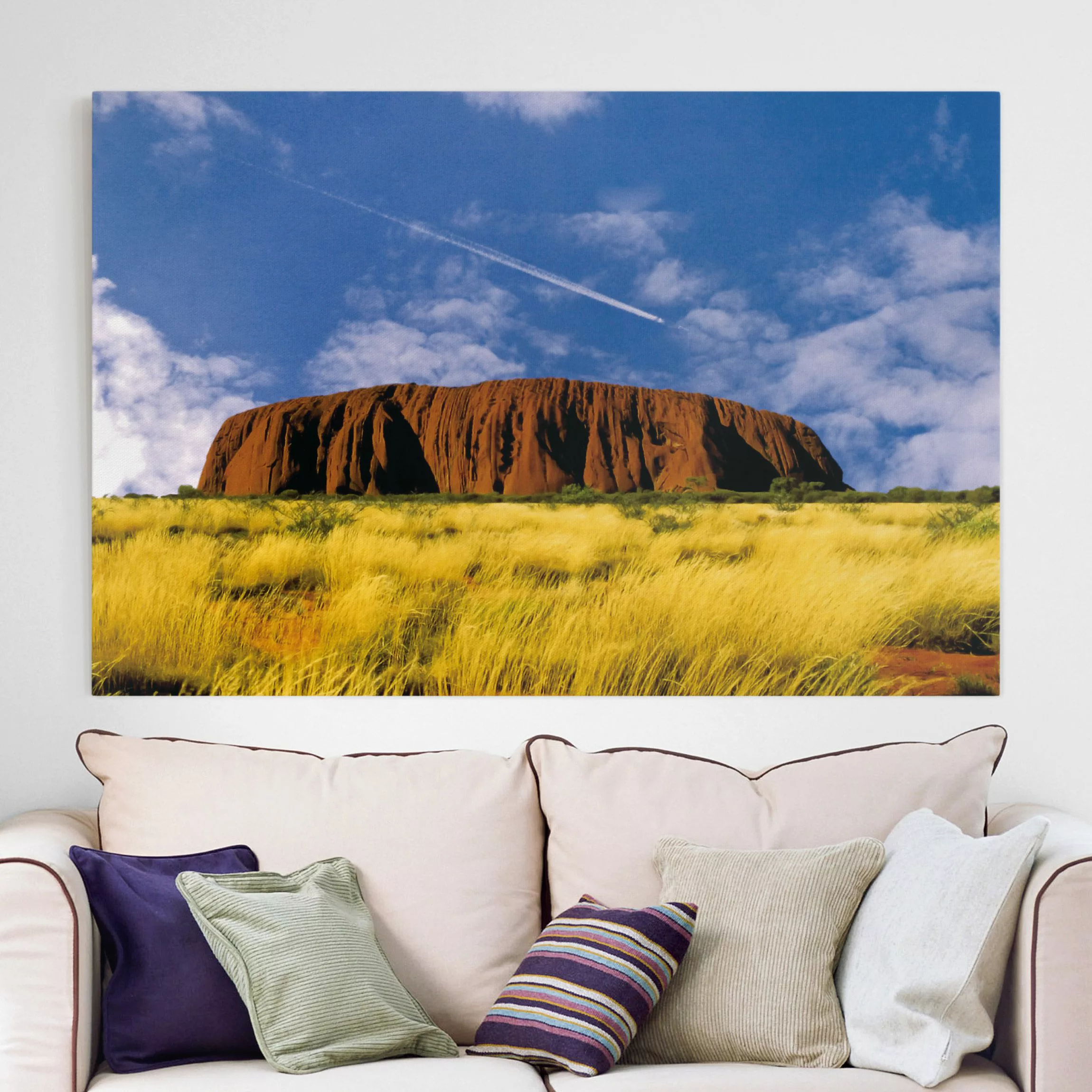 Leinwandbild Berg - Querformat Uluru günstig online kaufen