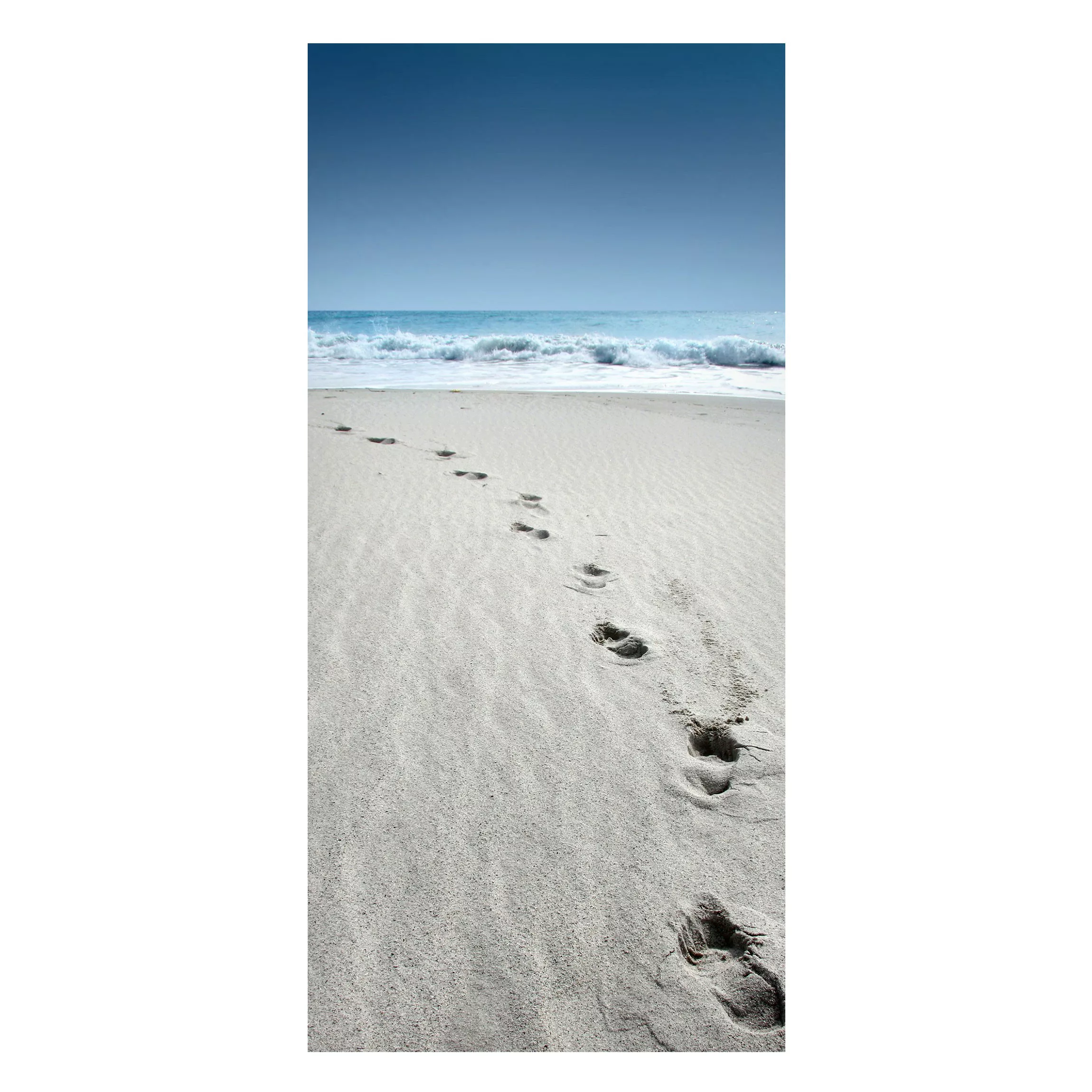 Magnettafel Strand - Hochformat 1:2 Spuren im Sand günstig online kaufen