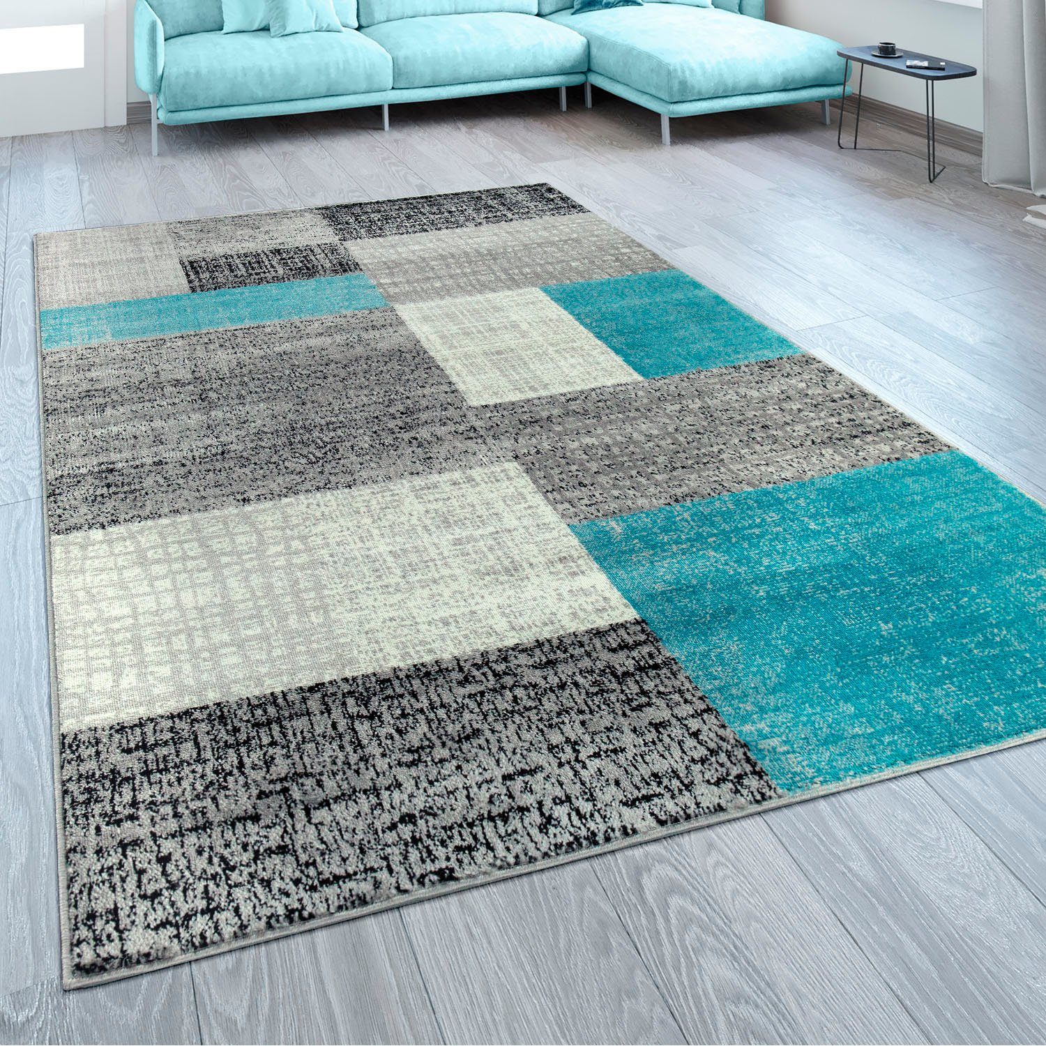 Paco Home Teppich »Sinai 075«, rechteckig, 13 mm Höhe, Kurzflor, modernes P günstig online kaufen