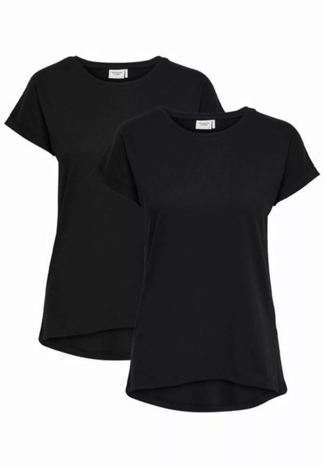 JACQUELINE de YONG T-Shirt T-Shirt 2-er Stück Pack Kurzarm Basic Blusen Set günstig online kaufen