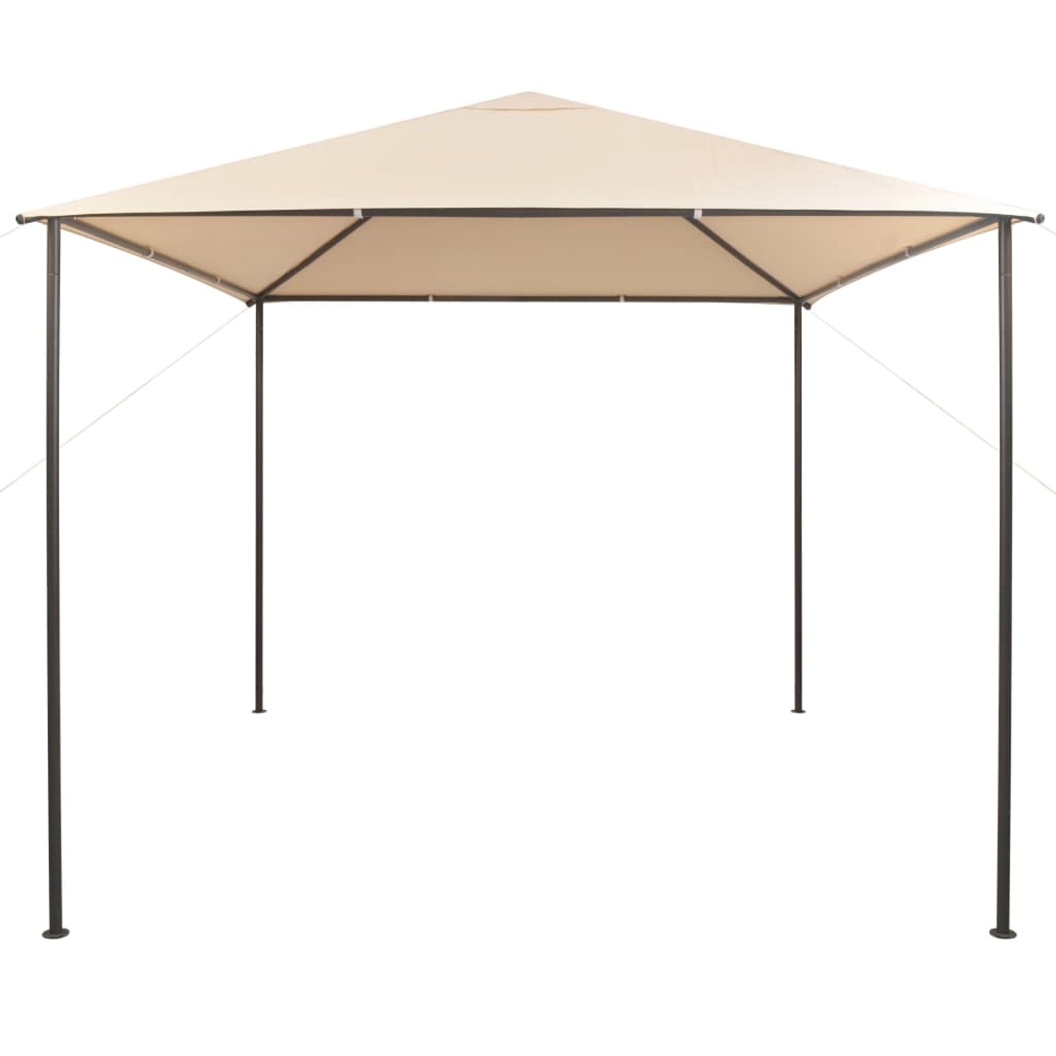 Pavilion Partyzelt Überdachung 3x3 M Stahl Beige günstig online kaufen