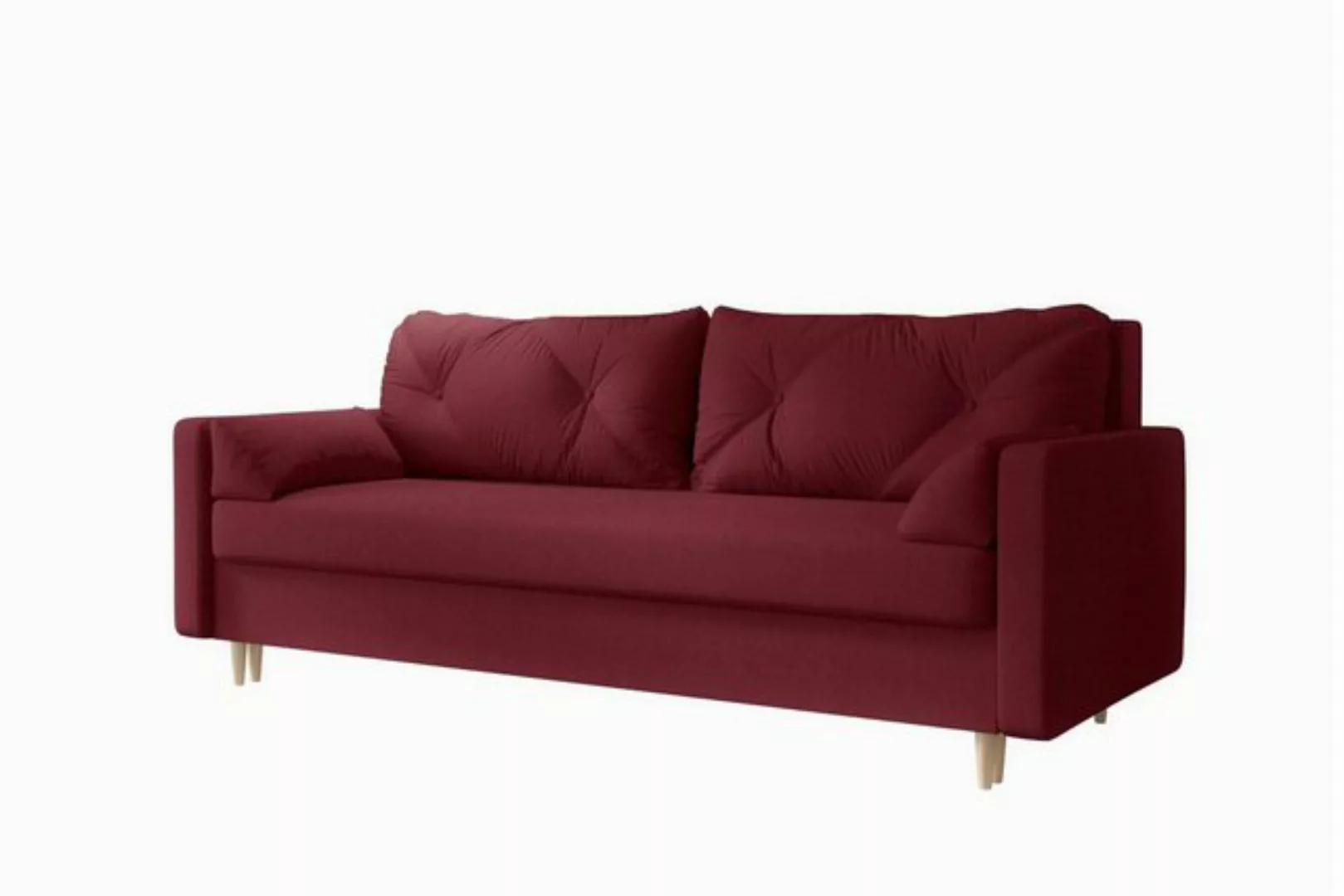 Stylefy 3-Sitzer Emily, Sofa, Schlafsofa, Sitzkomfort, mit Bettfunktion, mi günstig online kaufen