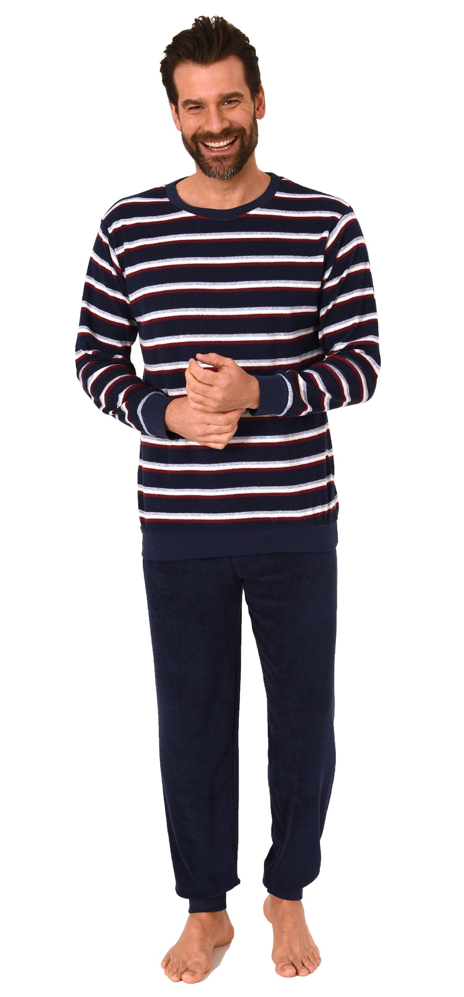 Normann Pyjama Langer Herren Frottee Pyjama, günstig online kaufen
