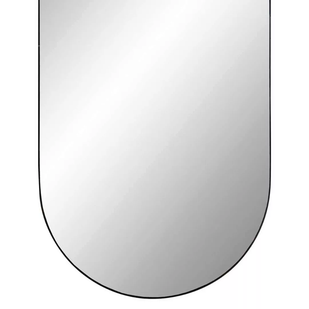 Ovaler Spiegel in Schwarz Metallrahmen günstig online kaufen