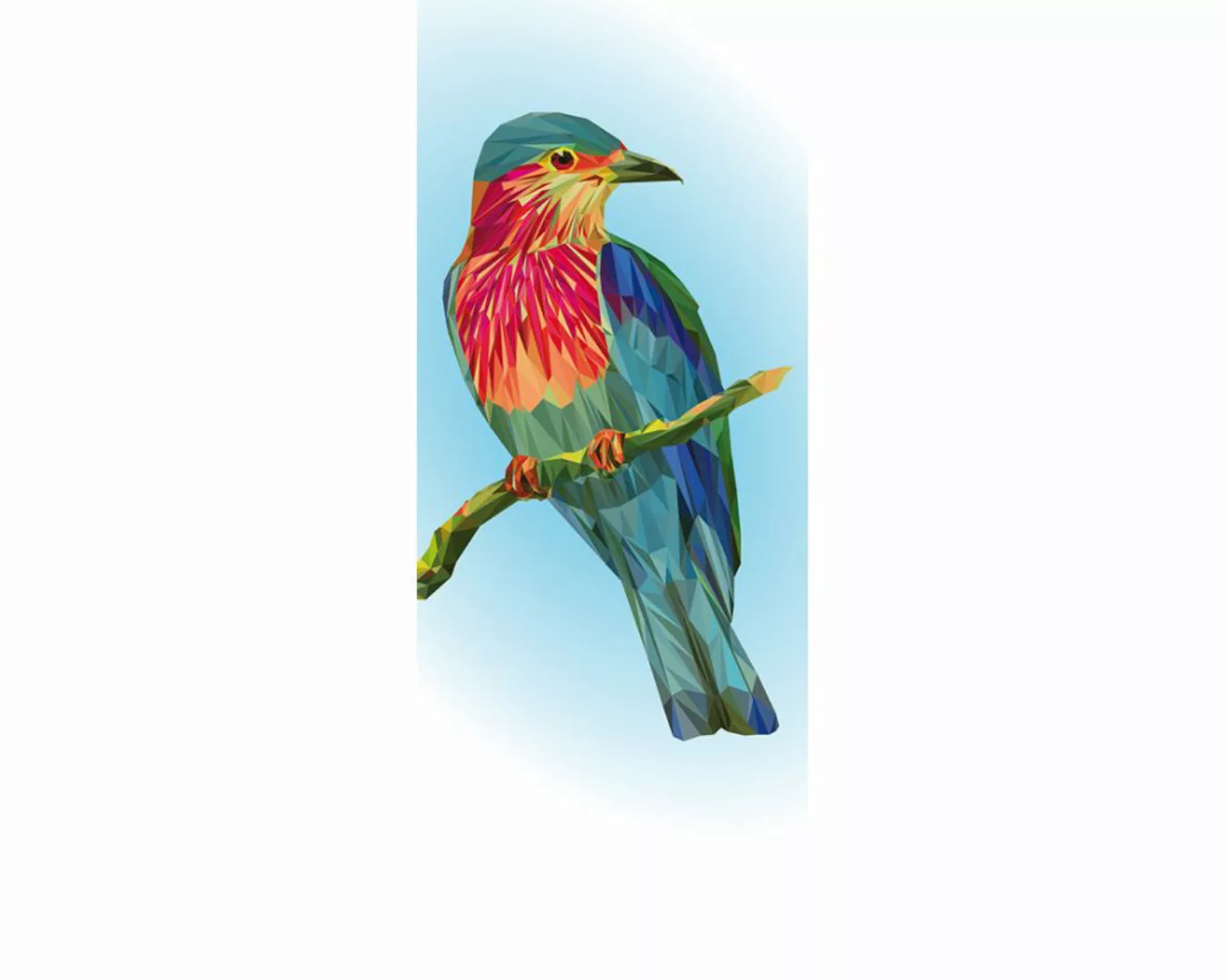 Dekopanel "Paradiesvogel1" 1,00x2,50 m / Glattvlies Brillant günstig online kaufen