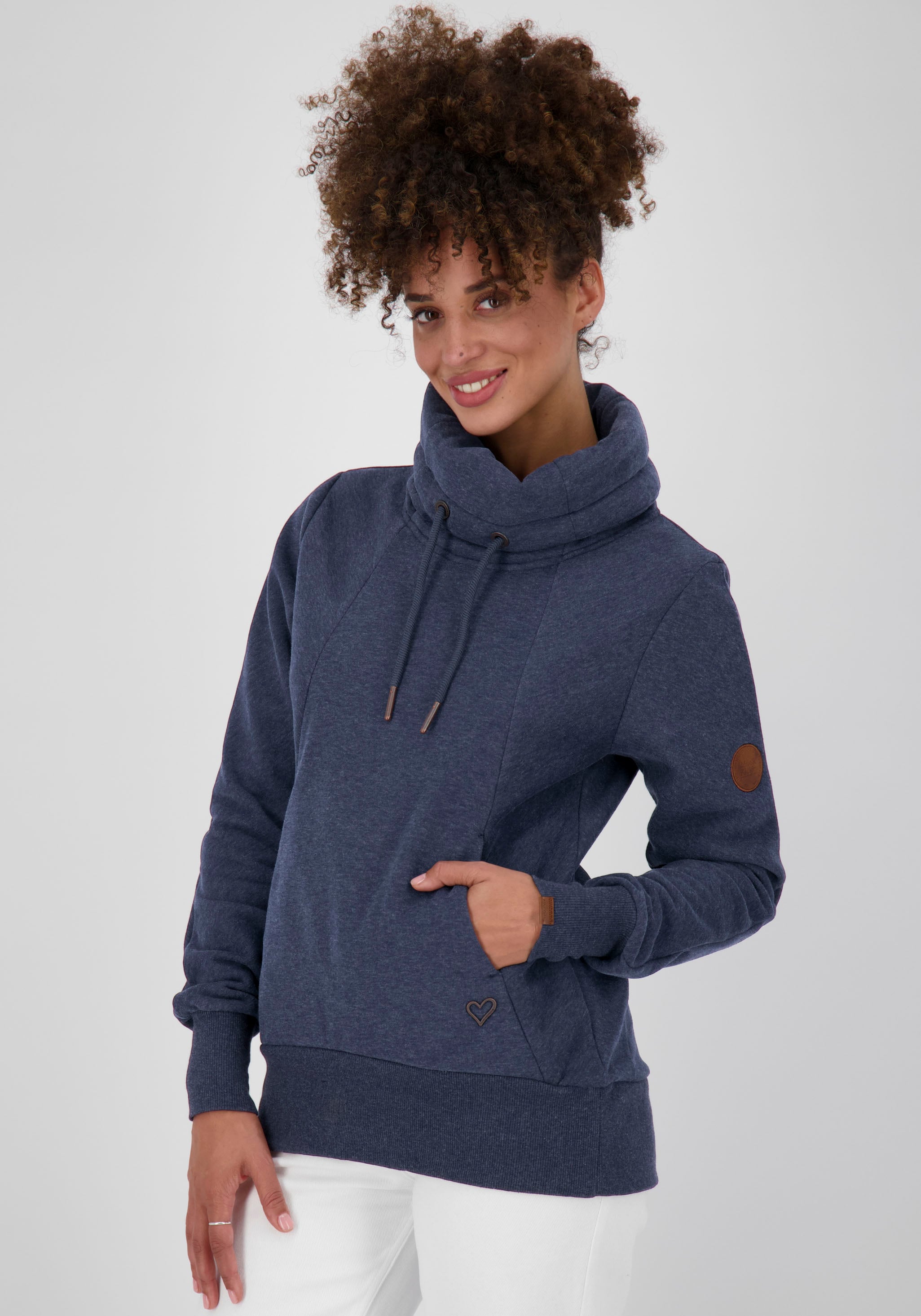 Alife & Kickin Sweatshirt "SueAK", sportiver Sweater mit hohem Stehkragen & günstig online kaufen