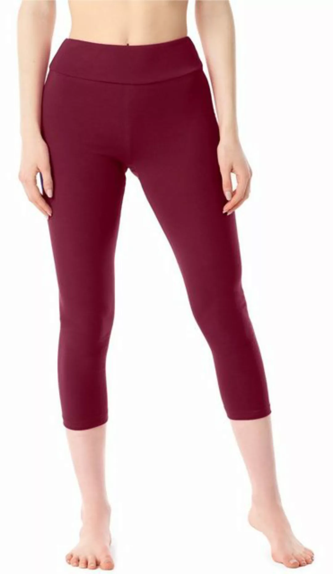 Merry Style Leggings Damen 3/4 Capri Hose MS10-430 (1-tlg) aus Baumwolle günstig online kaufen