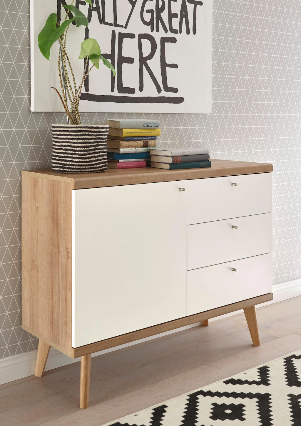 andas Sideboard "Merle", Scandi Design, Breite 107 cm günstig online kaufen