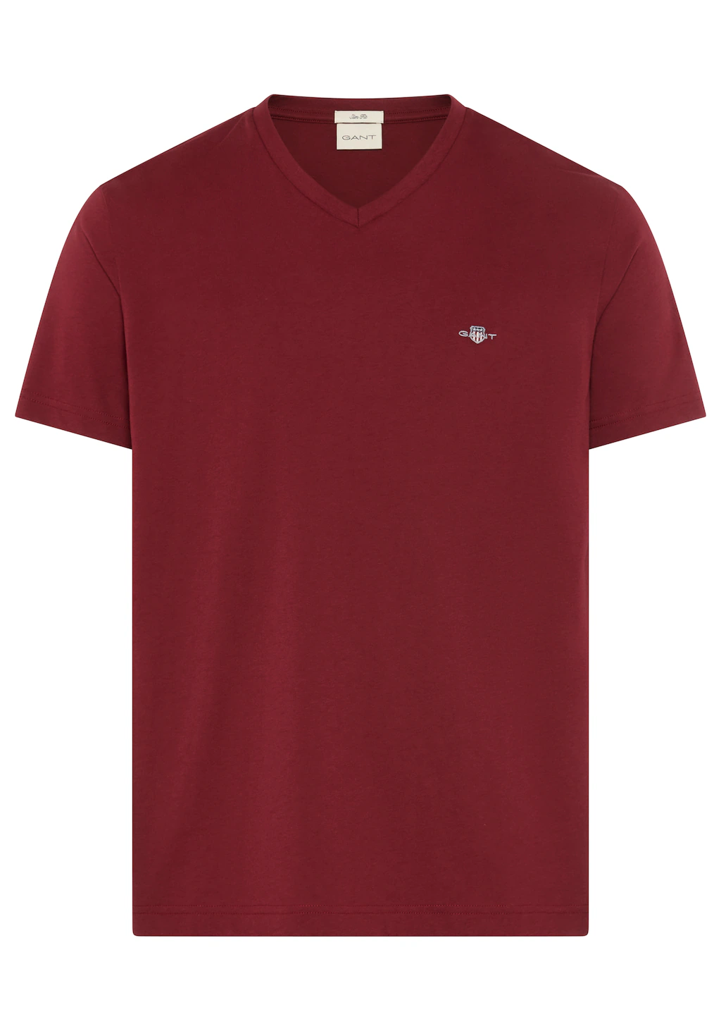 Gant T-Shirt "SLIM SHIELD V-NECK T-SHIRT", mit einer kleinen Logostickerei günstig online kaufen