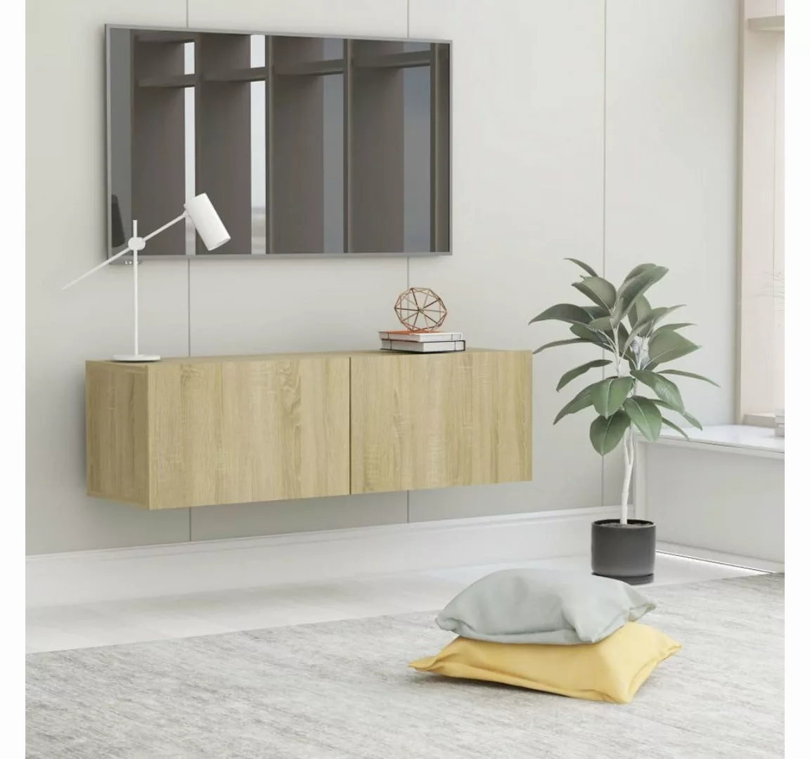 furnicato TV-Schrank Sonoma-Eiche 100x30x30 cm Holzwerkstoff günstig online kaufen