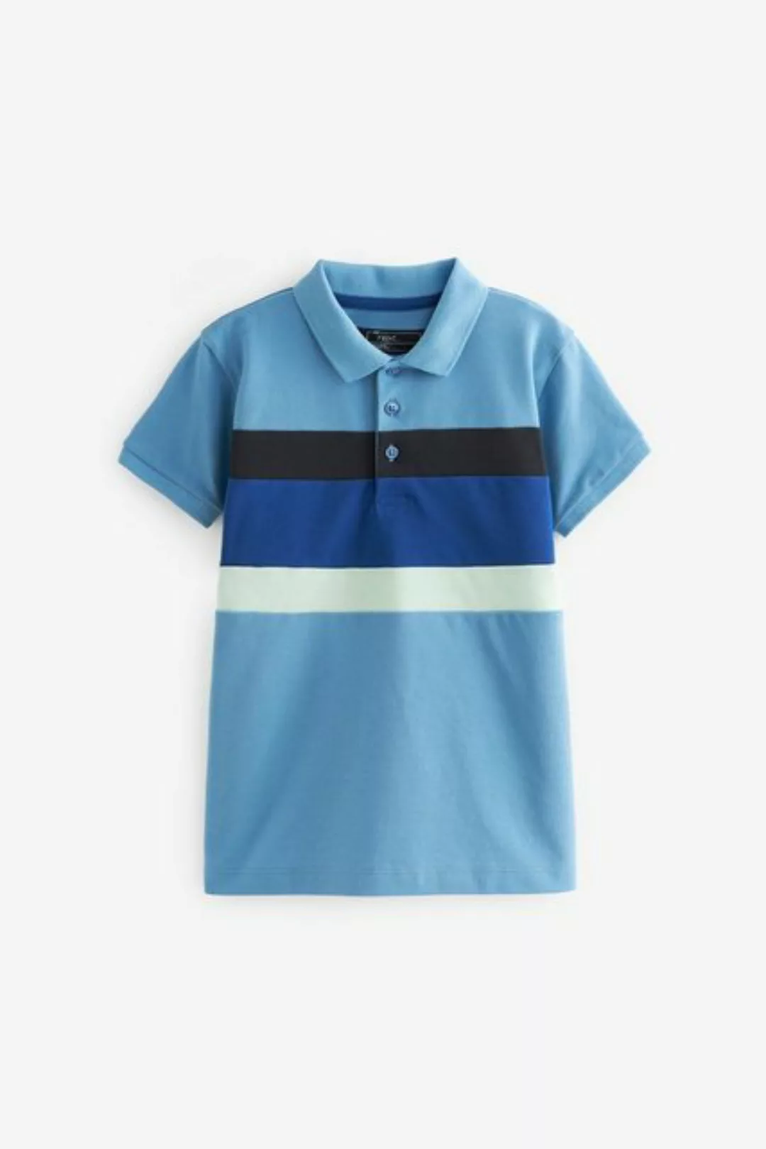 Next Poloshirt Kurzärmeliges Polo-Shirt mit Blockfarben (1-tlg) günstig online kaufen