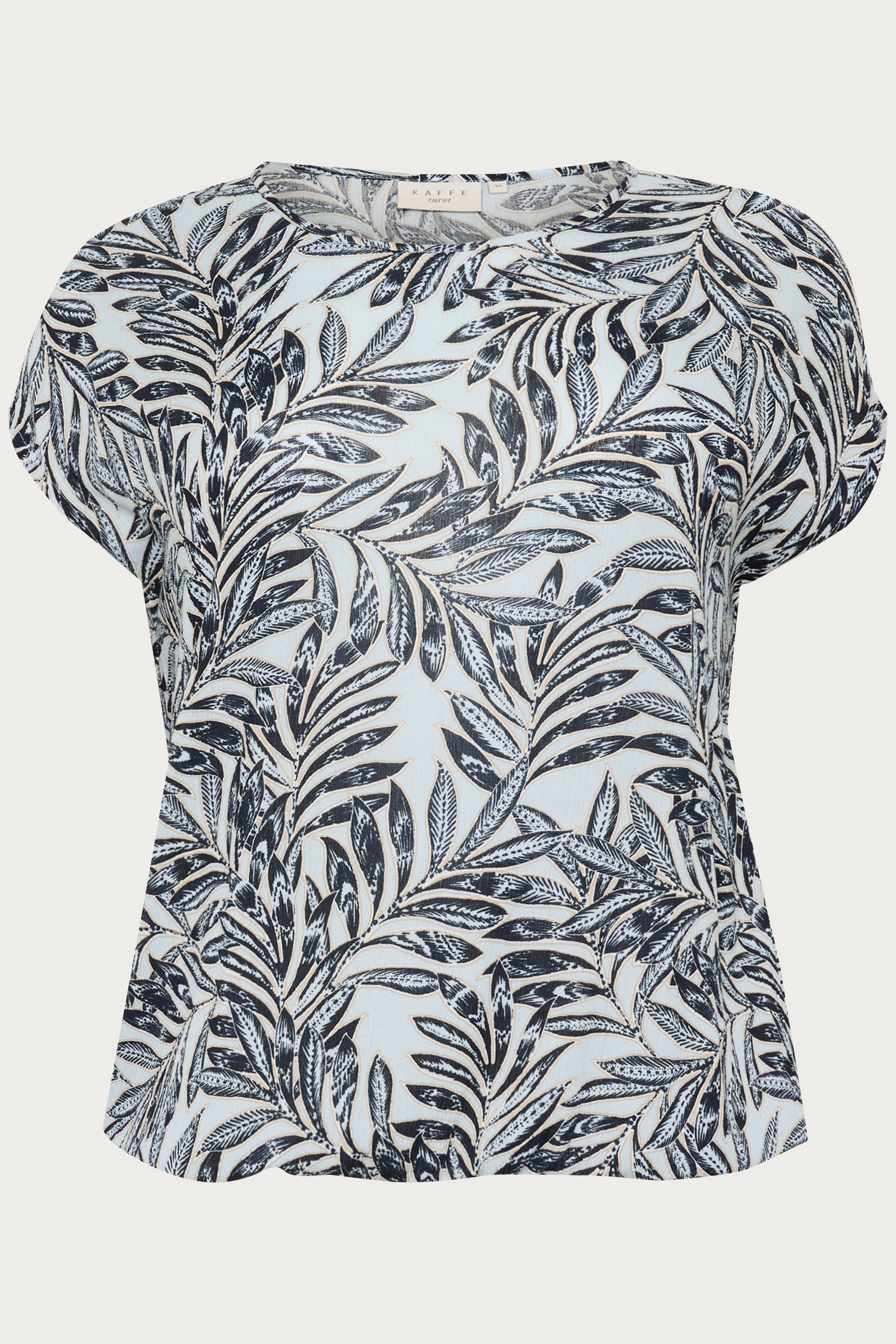 KAFFE Curve Kurzarmbluse Kurzarm-Bluse KCami Große günstig online kaufen