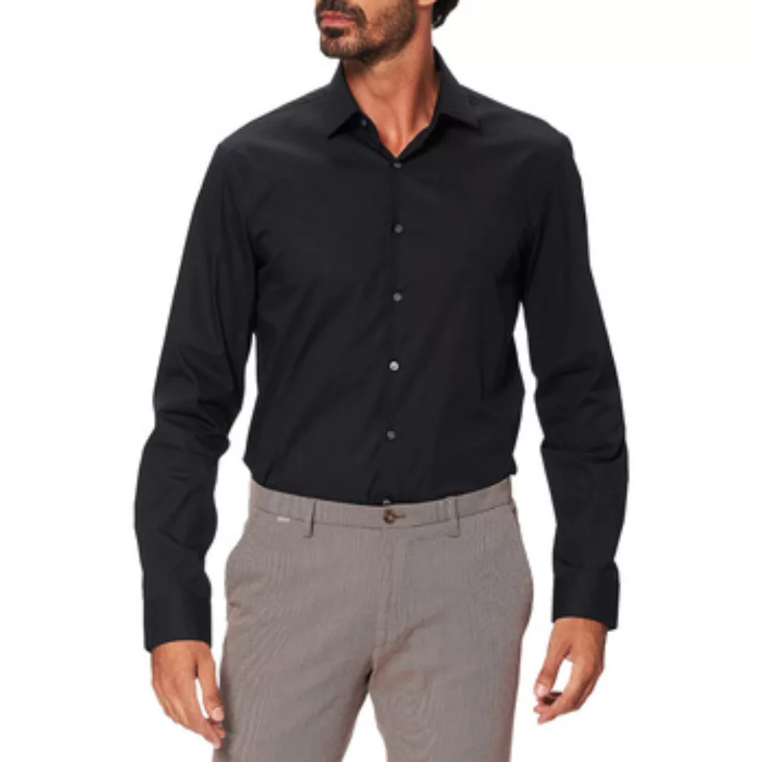 Calvin Klein Businesshemd POPLIN STRETCH SLIM SHIRT mit Kentkragen, Logopri günstig online kaufen