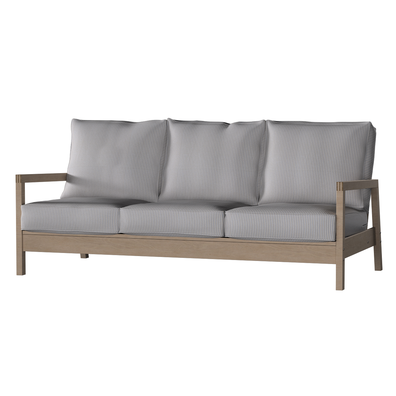 Bezug für Lillberg 3-Sitzer Sofa, beige-blau, Sofahusse, Lillberg 3-Sitzer, günstig online kaufen