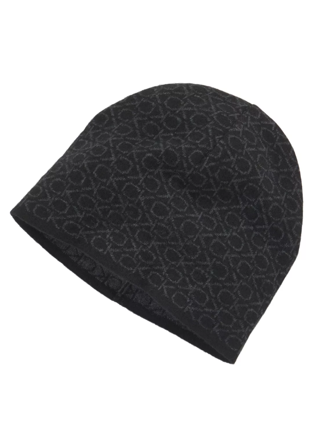 Calvin Klein Strickmütze "GS MONOGRAM SCARF+BEANIE", (2 St.), mit Allover-M günstig online kaufen