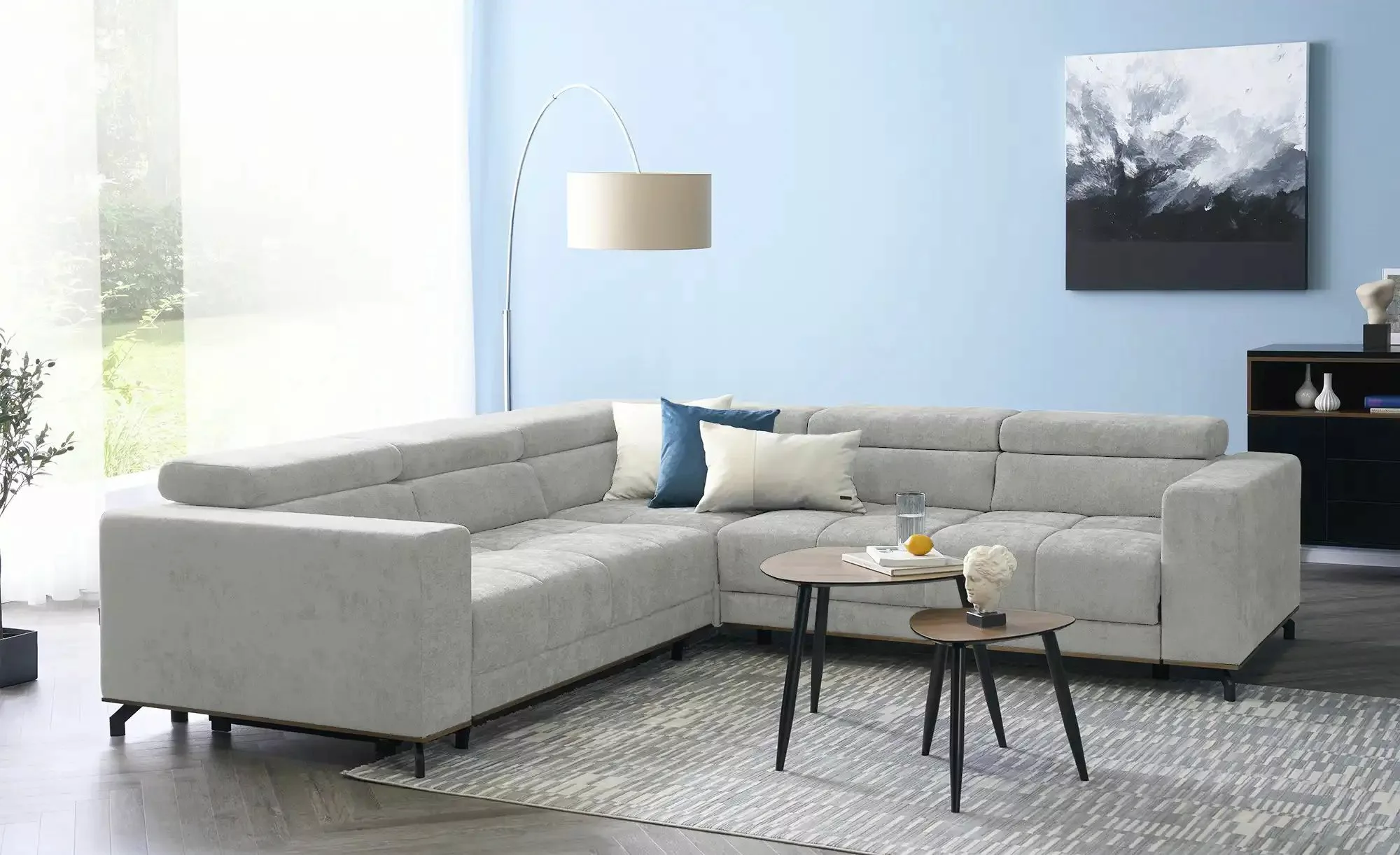 smart Ecksofa   Patricia ¦ grau ¦ Maße (cm): B: 269 H: 74 T: 269.0 Polsterm günstig online kaufen