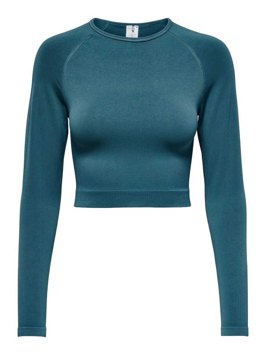 ONLY Langarm- Trainingstop Damen Blau günstig online kaufen