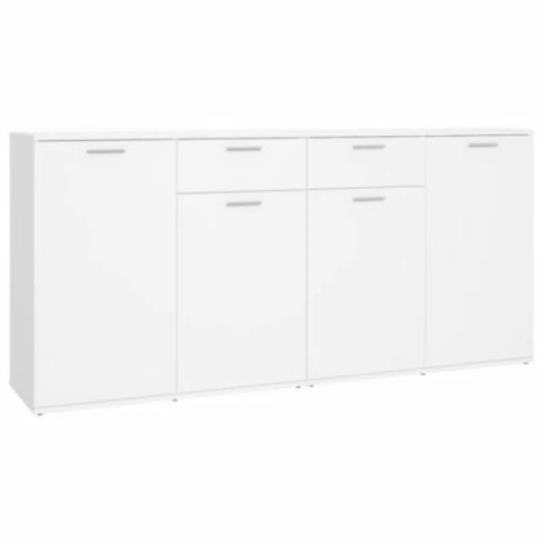 vidaXL Sideboard Weiß 160x36x75 cm Spanplatte weiß günstig online kaufen