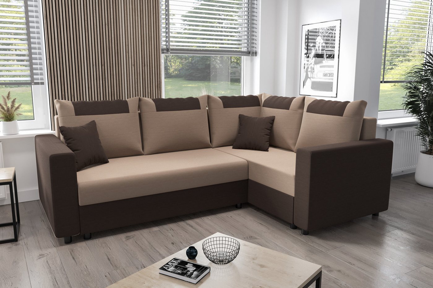 ALTDECOR Ecksofa STARI-PLUS, Couch mit Schlaffunktion, Wohnzimmer - Wohnlan günstig online kaufen