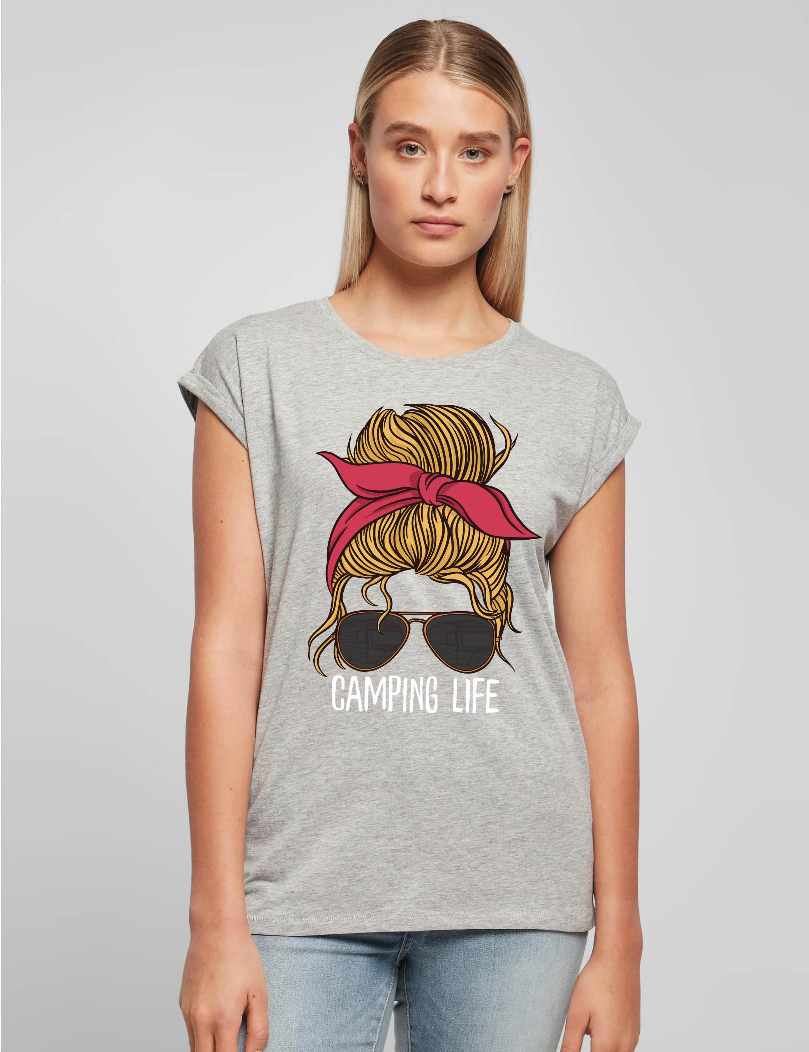 Youth Designz Print-Shirt "Camping Life Frau" günstig online kaufen