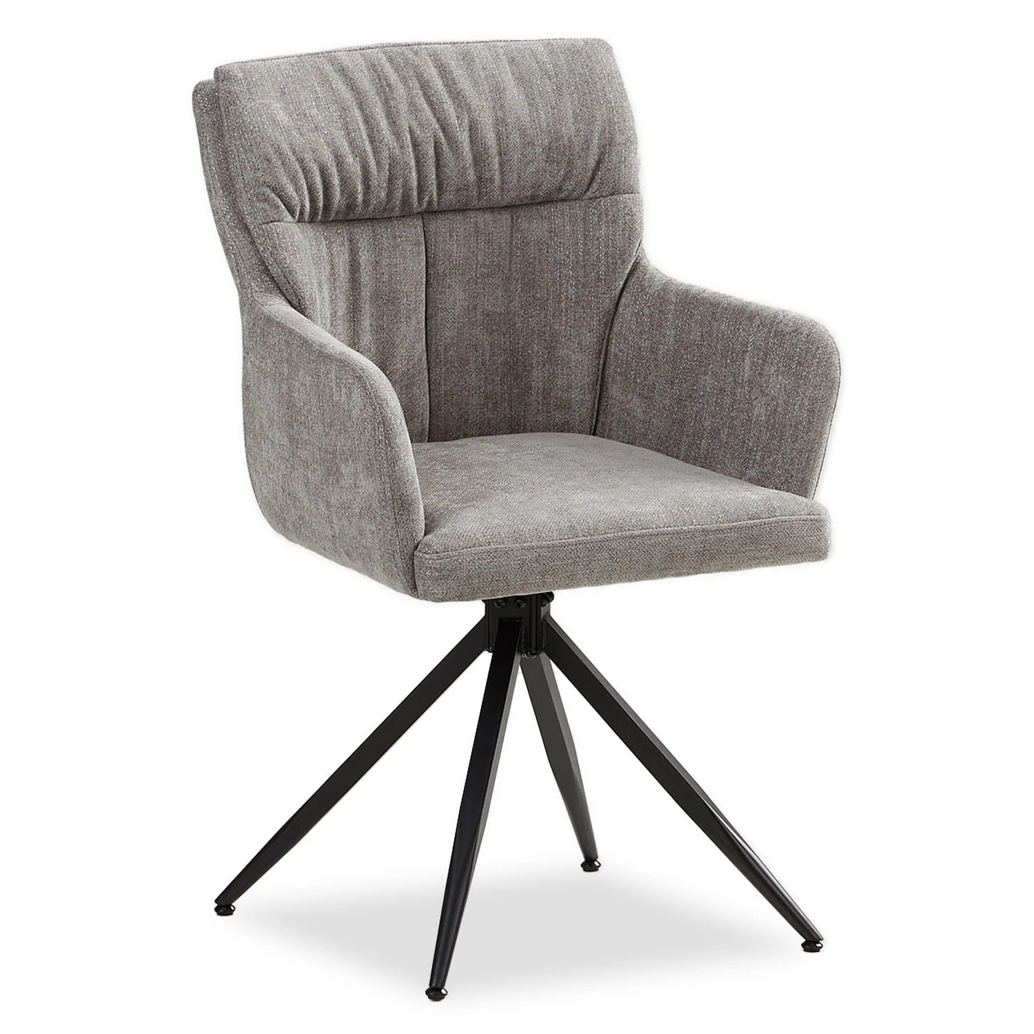 Homestyle4u Polsterstuhl Drehbar in Grau 2704 günstig online kaufen