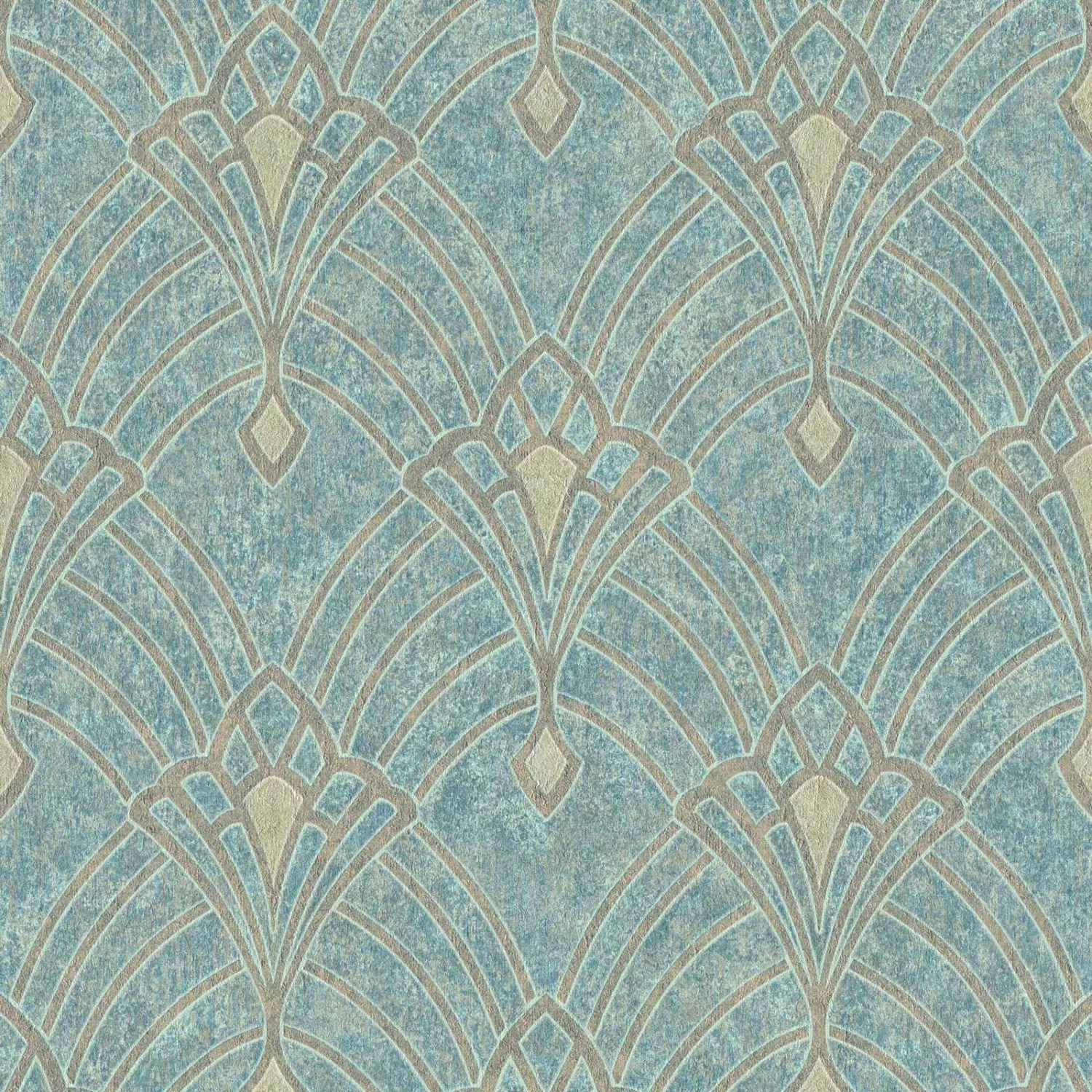 Bricoflor antik Vliestapete Im Jugendstil Vintage Tapete Hellblau Ideal für günstig online kaufen