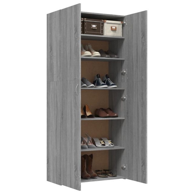 vidaXL Schuhschrank Schuhschrank Grau Sonoma 80x35,5x180 cm Spanplatte günstig online kaufen