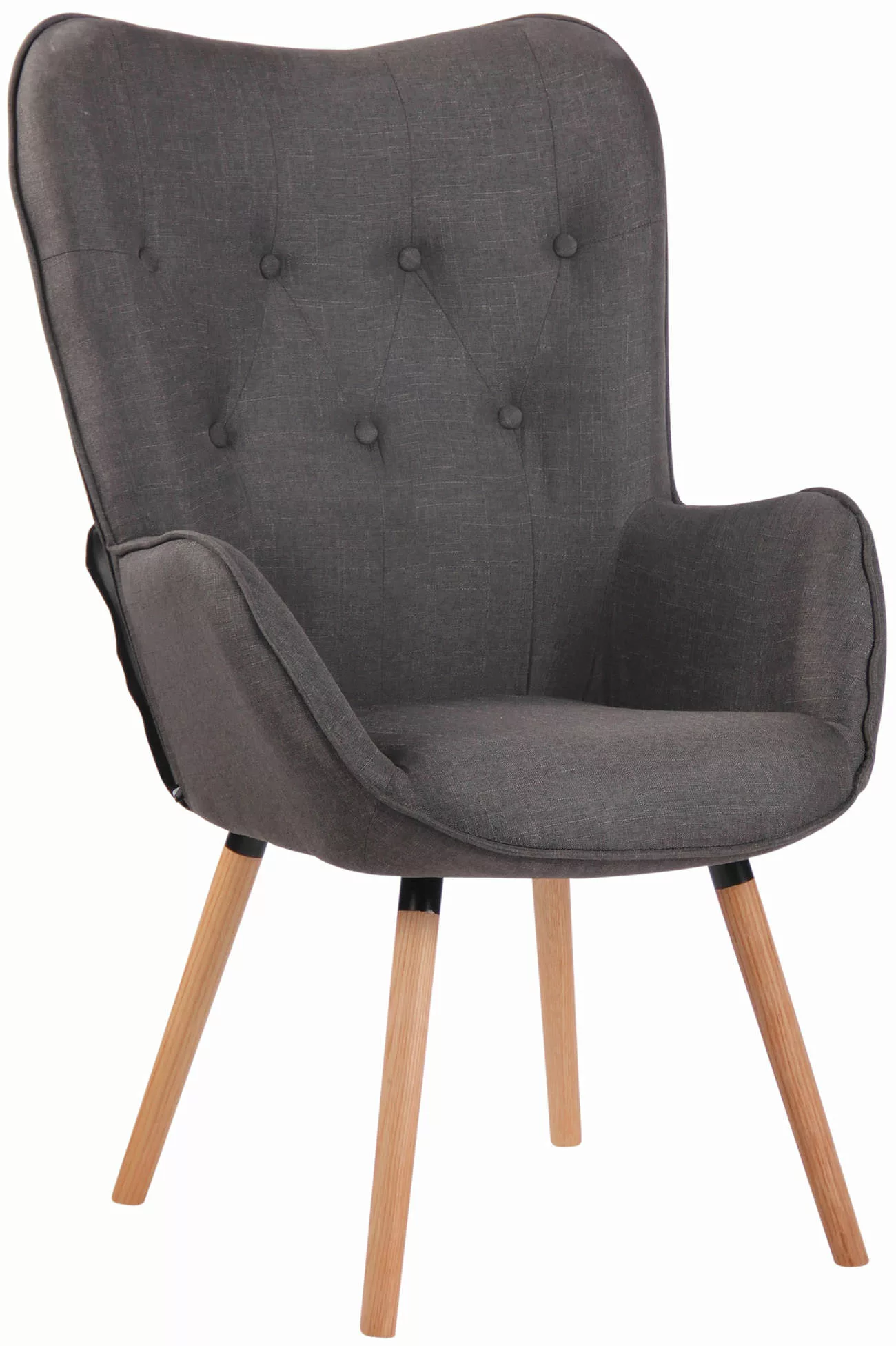 Lounger Ashford Stoff Natura Dunkelgrau günstig online kaufen