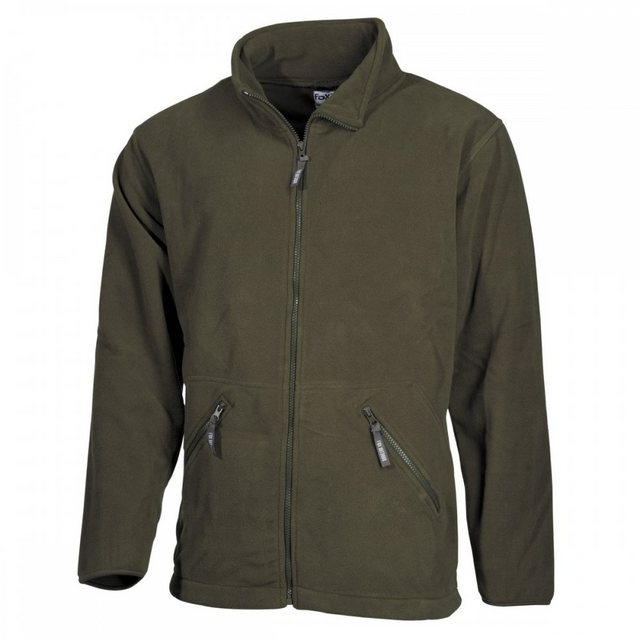 FoxOutdoor Fleecejacke Fleece-Jacke, "Arber", oliv, Full Zip - S Gummizug a günstig online kaufen