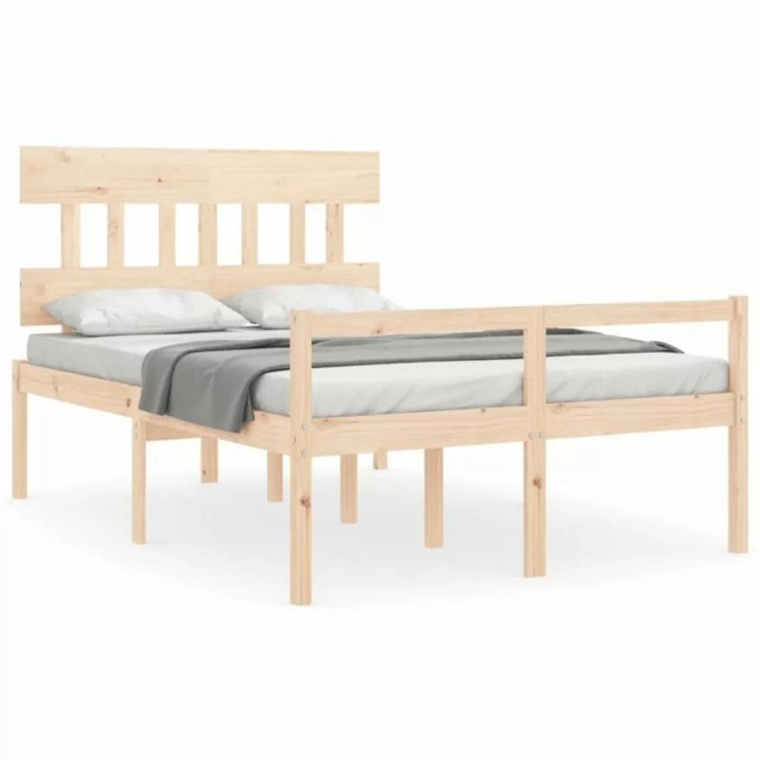 furnicato Bett Seniorenbett mit Kopfteil 140x190 cm Massivholz günstig online kaufen