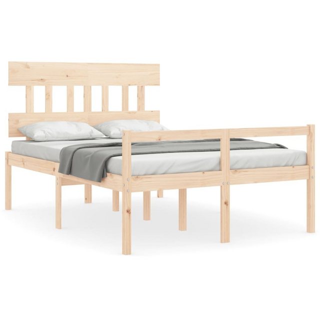 furnicato Bett Seniorenbett mit Kopfteil 140x190 cm Massivholz (1-tlg) günstig online kaufen