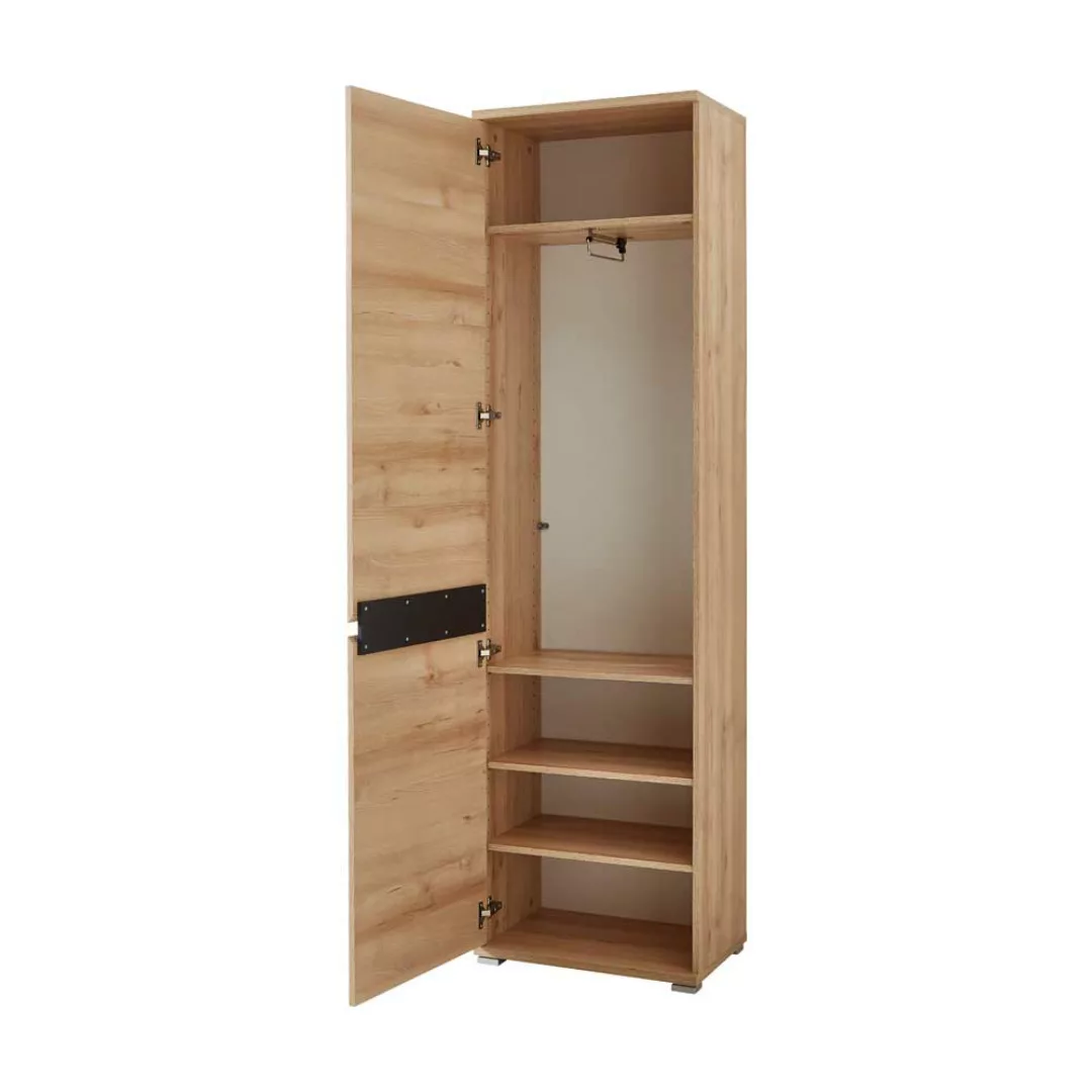 Dielenschrank in Buche Dekor 200 cm hoch günstig online kaufen